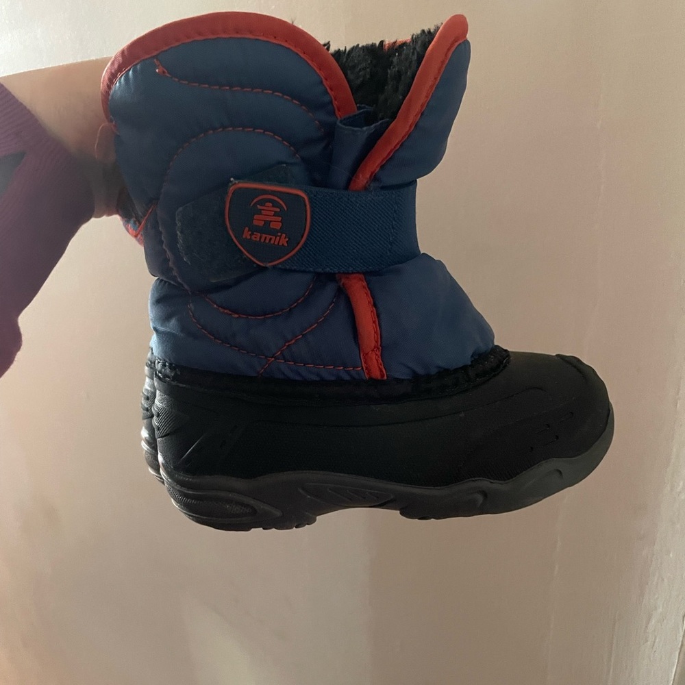 Kamik Kids' Blue and Red Snow Boots